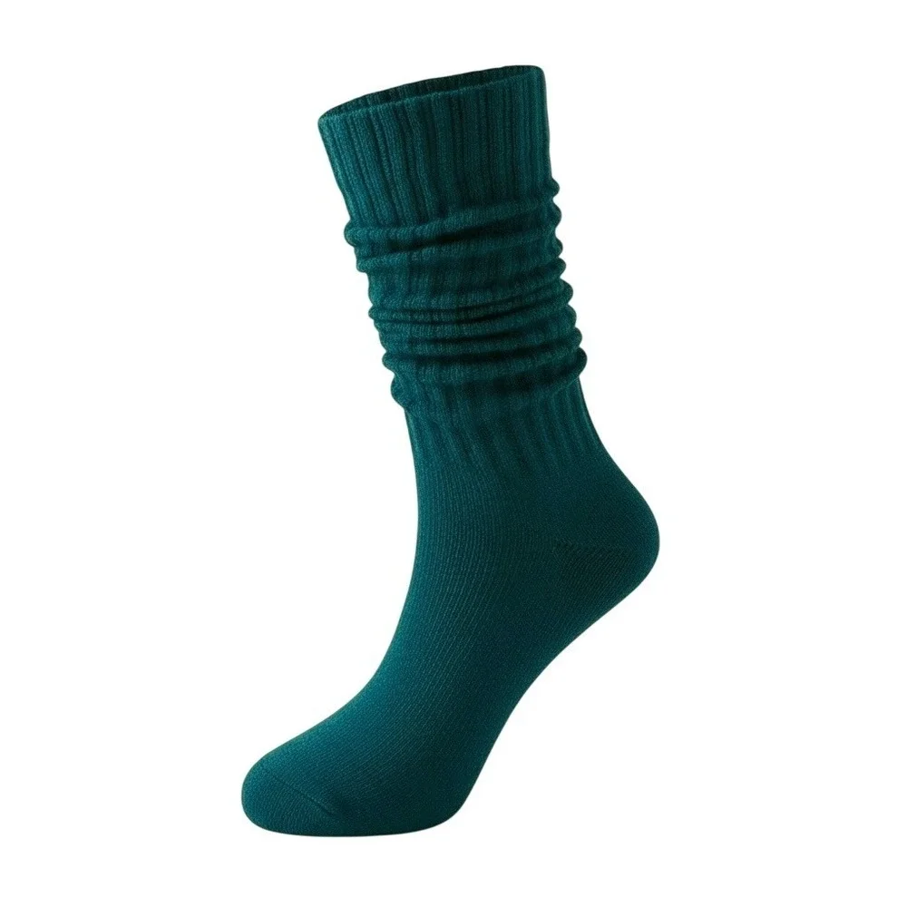 Vibrant High-Calf Slouchy Soft Casual Womens Socks 5.5-8.5 Thick Athletic 6 Pack